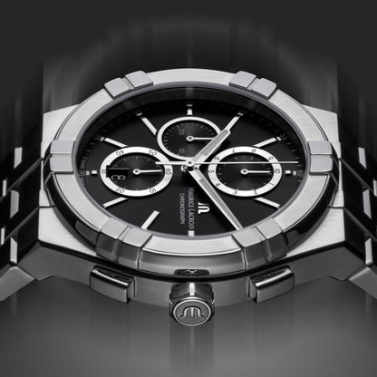 Aikon Quarz Chronograph , Edelstahl • Quarz von Maurice Lacroix (AI1118-SS002-330-1)