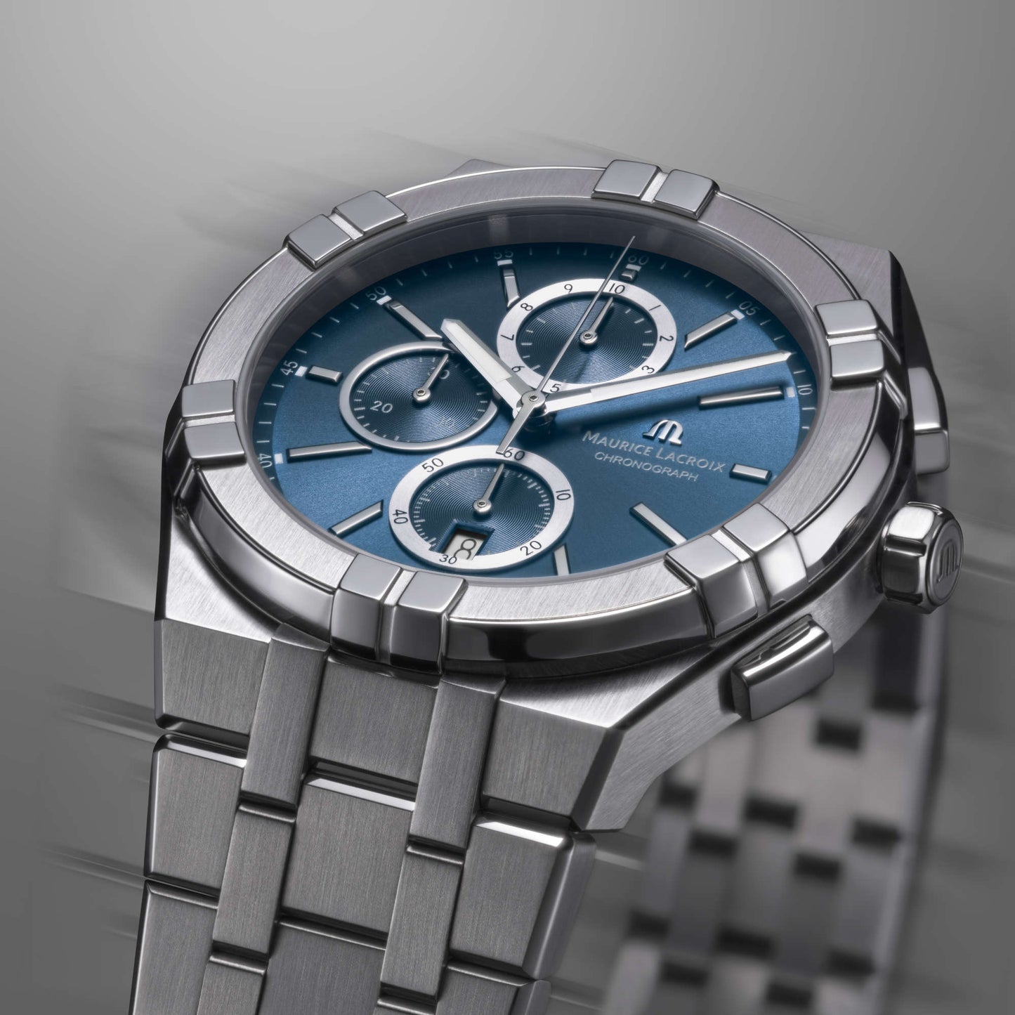 Aikon Quarz Chronograph, Edelstahl • Quarz von Maurice Lacroix (AI1118-SS002-430-1)