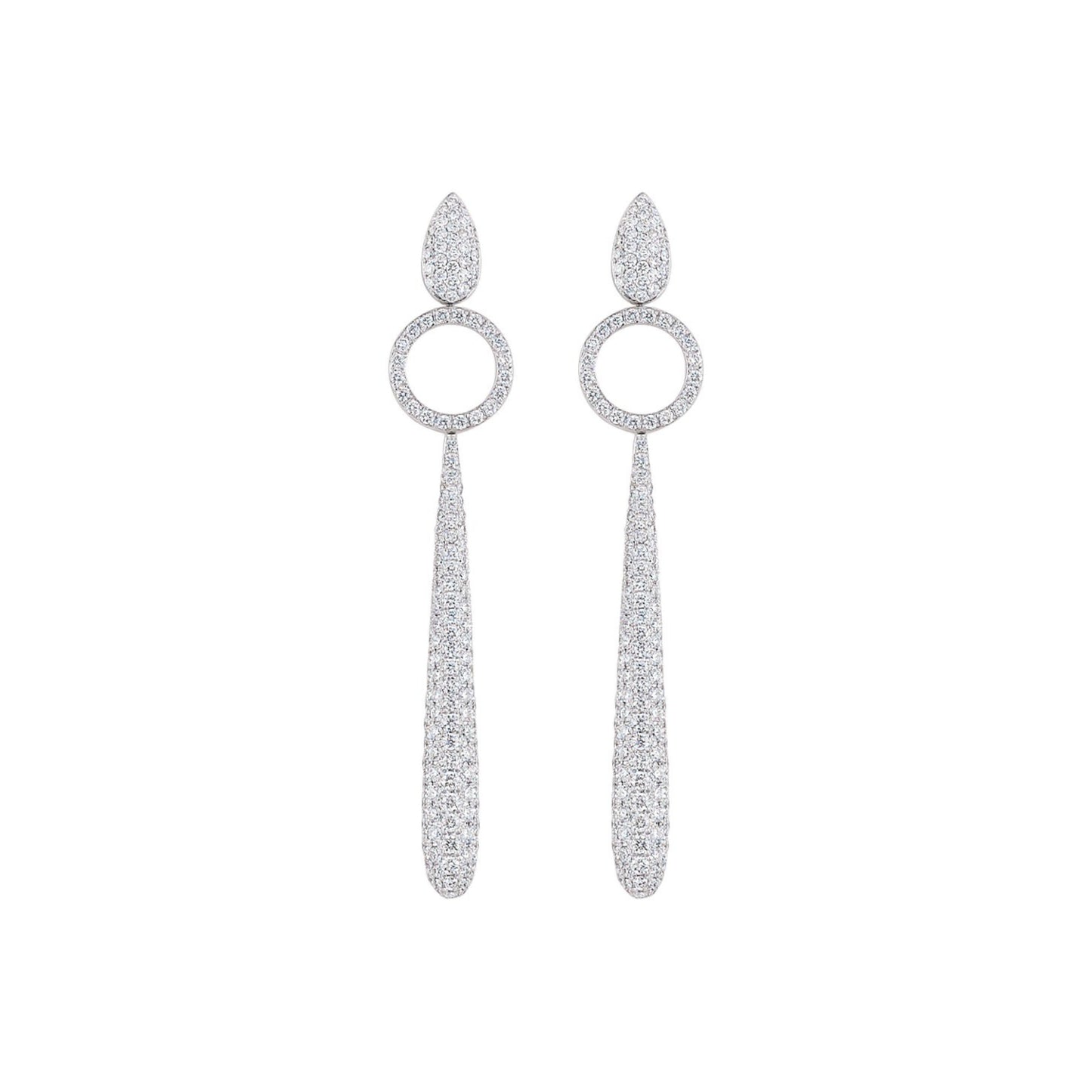 Amori Ohrringe, Weißgold • Diamant von Al Coro (E2188W)