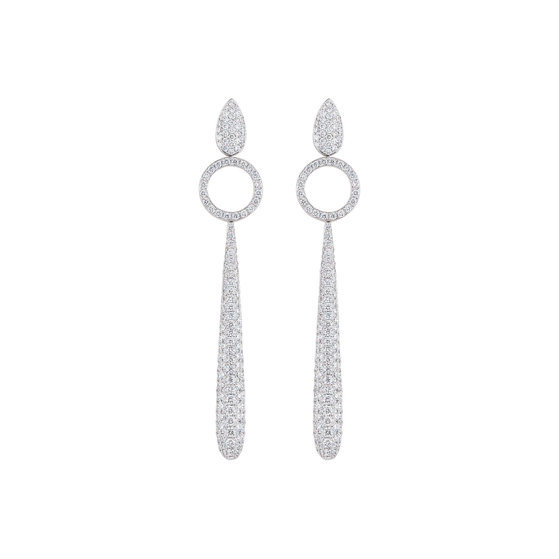 Amori Ohrringe, Weißgold • Diamant von Al Coro (E2188W)