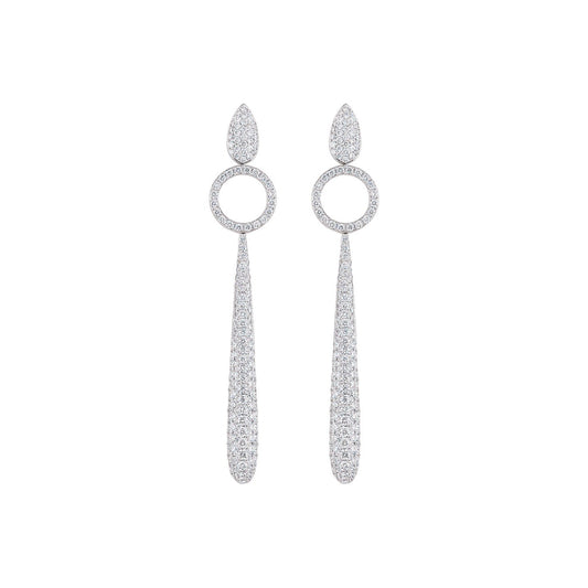 Amori Ohrringe, Weißgold • Diamant von Al Coro (E2188W)