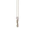 Al Coro Candy Anhänger (NP8368SQR) aus Roségold mit Diamant und Rauchquarz