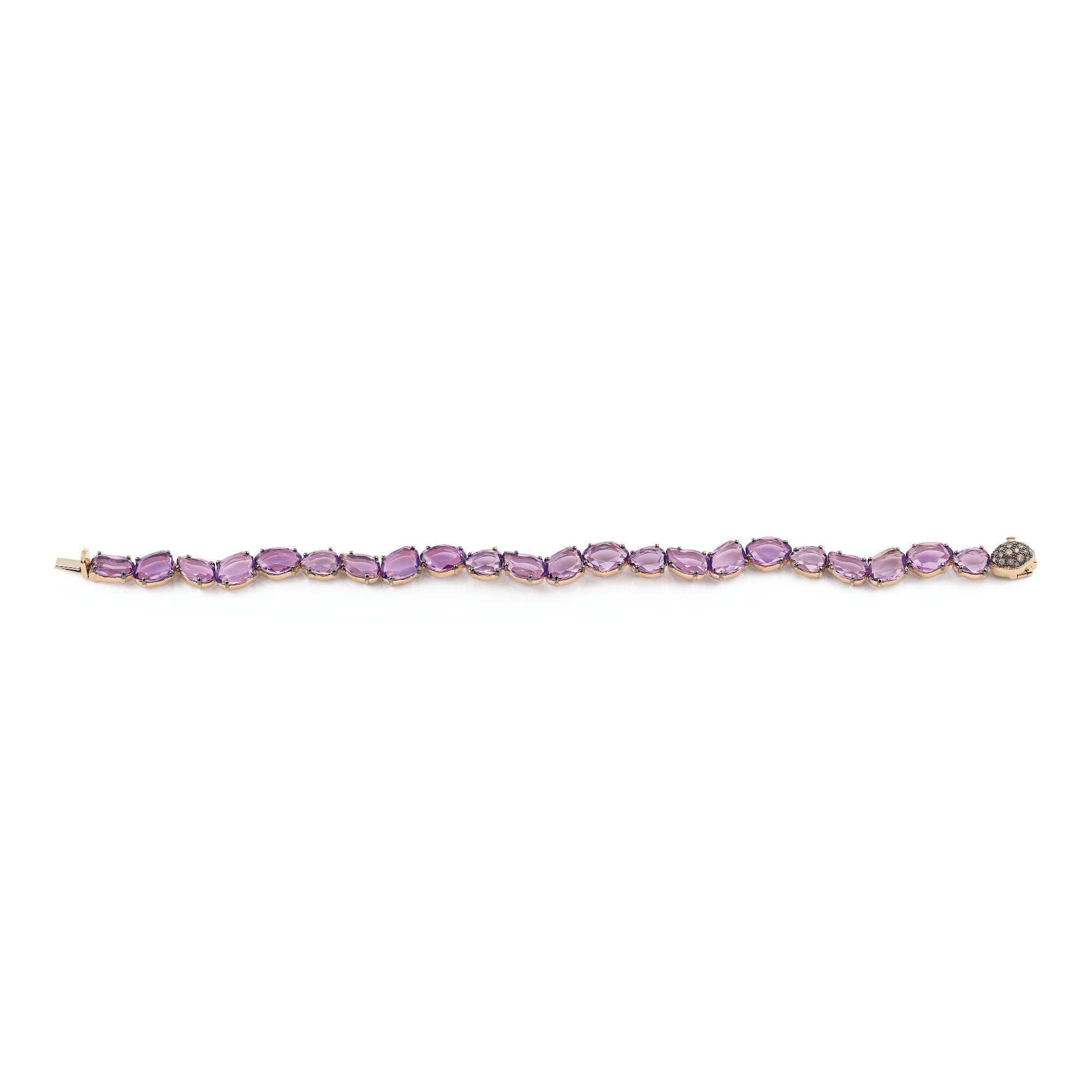 Al Coro Candy Armband (NB8367AR) aus Roségold mit Amethyst und Diamant