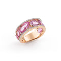 Al Coro Candy Ring (NR8361PSR) aus Roségold mit Diamant und Saphir