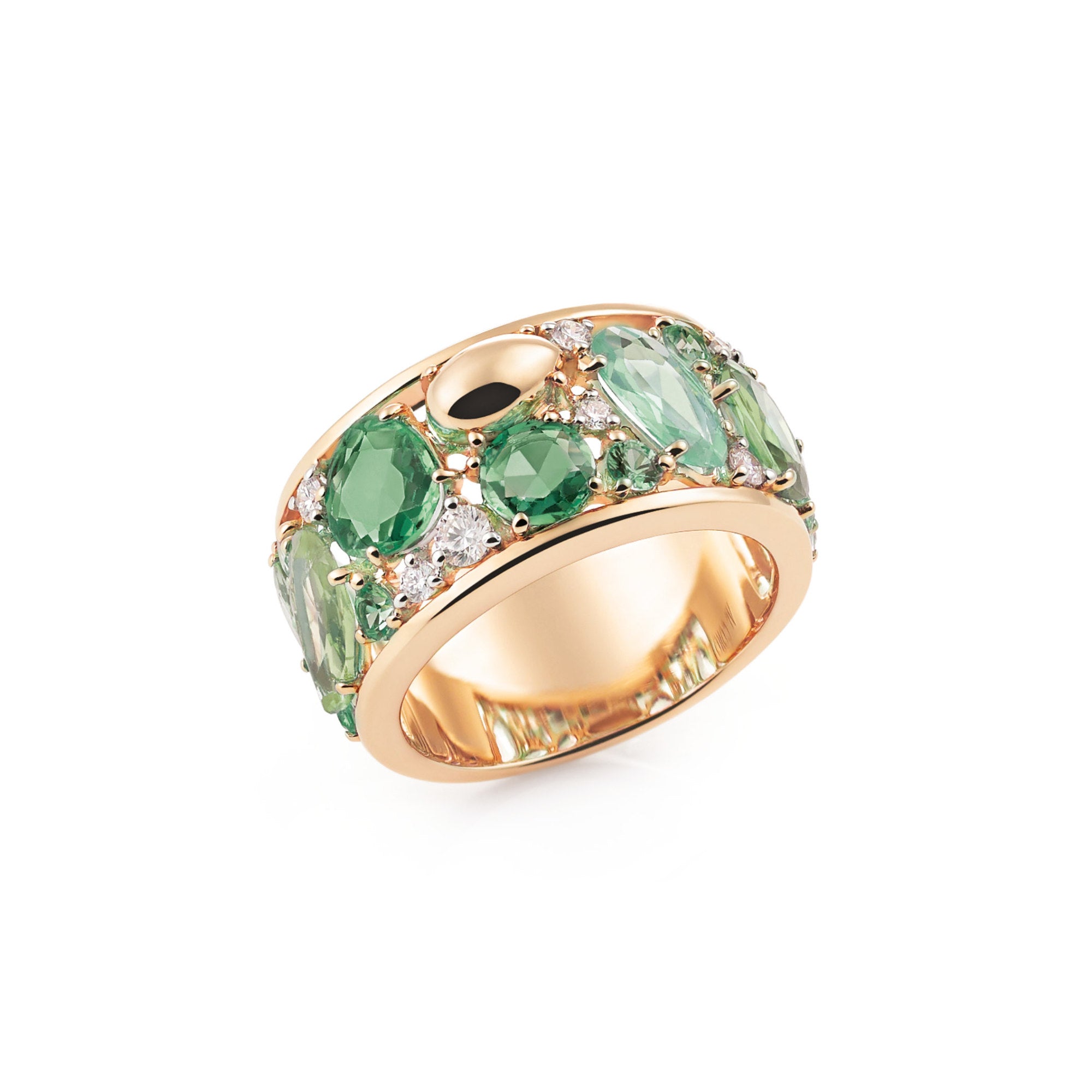 Al Coro Candy Ring (NR8363TR) aus Roségold mit Diamant und Tsavorit