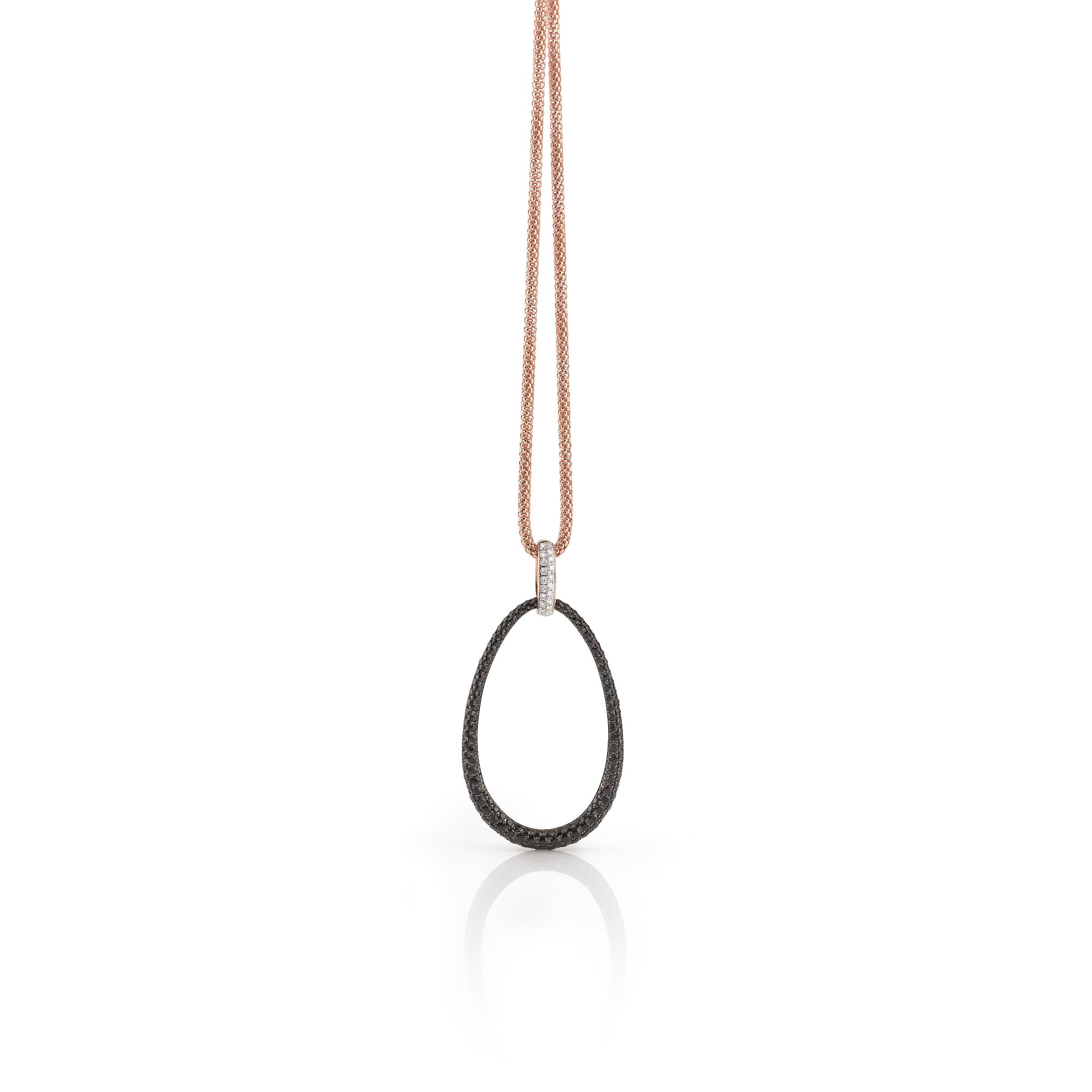 Al Coro Dolce Vita Anhänger (P2386BR) aus Bicolor-Gold mit Diamant und Saphir