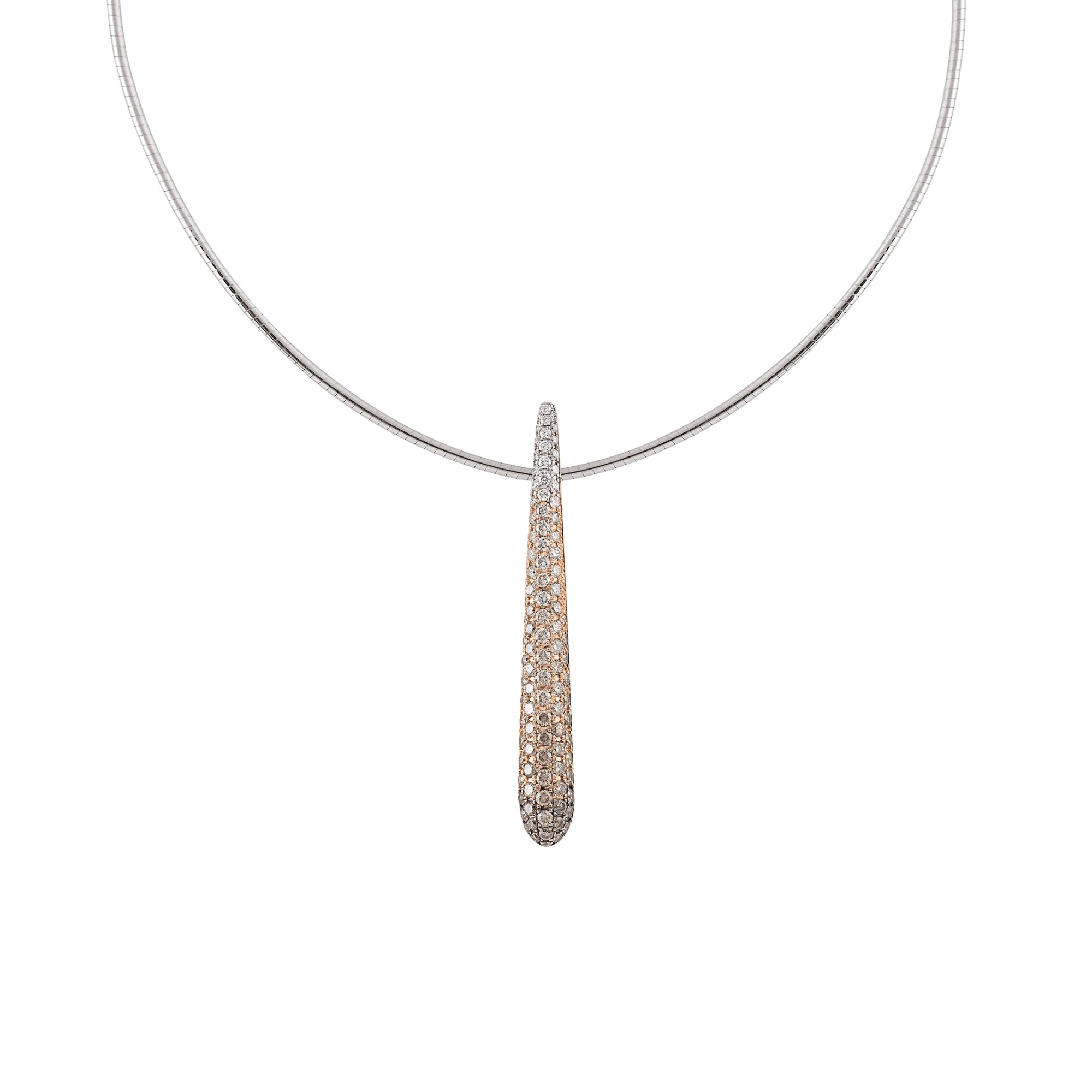 Al Coro Dolce Vita Anhänger (P2500BR) aus Roségold mit Diamant