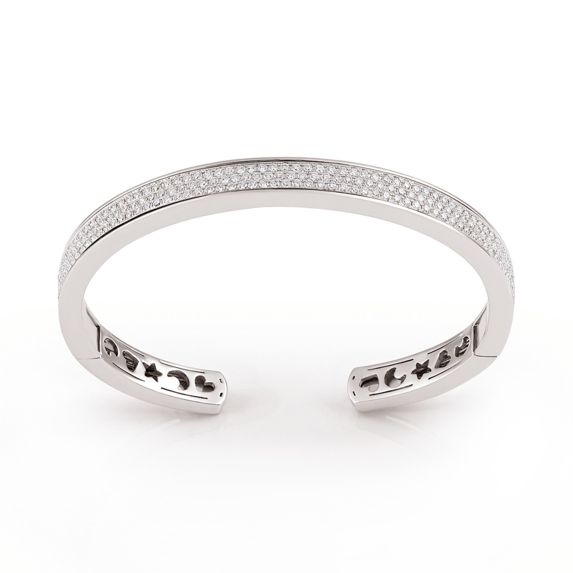 Al Coro Dolce Vita Armreif (NB534W) aus Weißgold mit Diamant