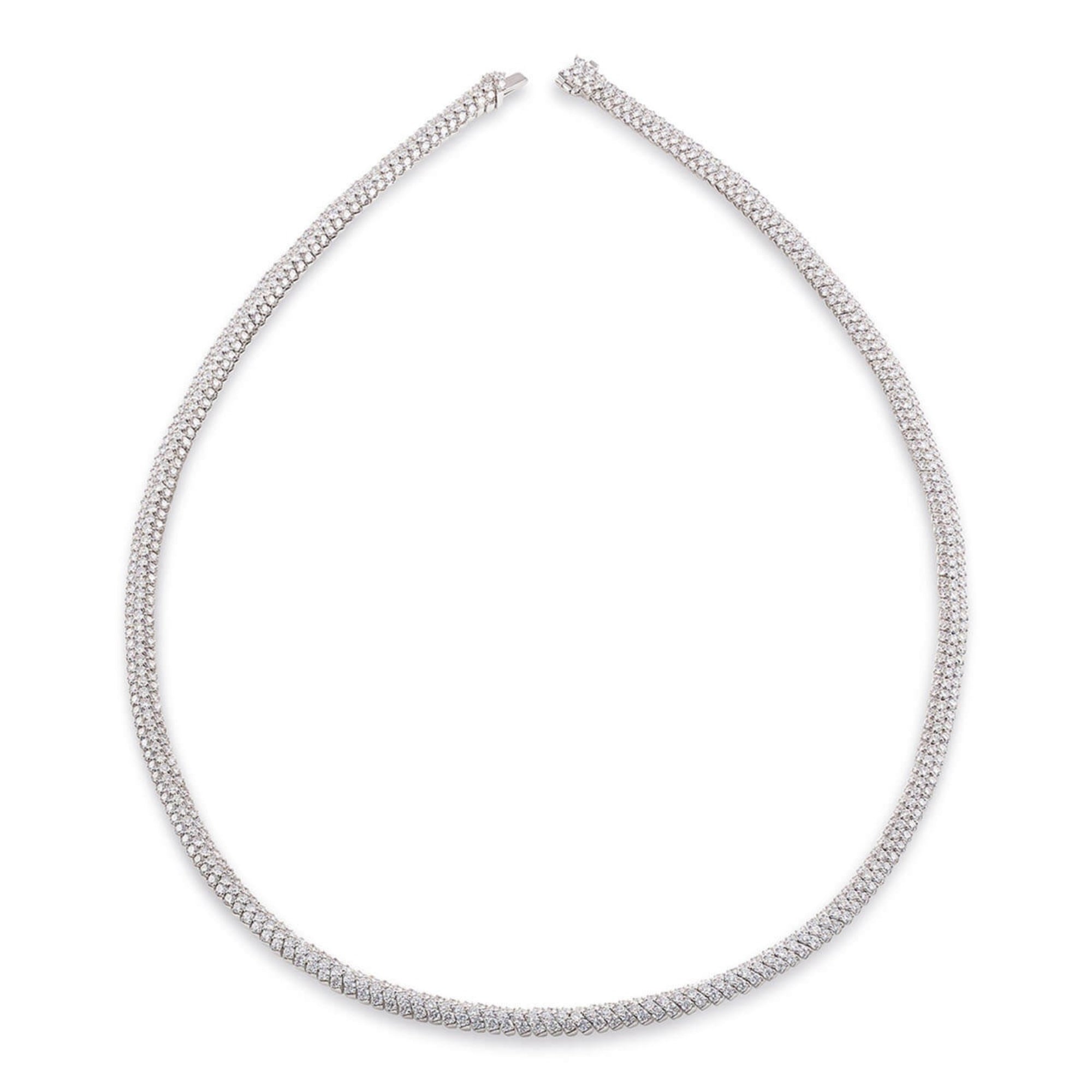 Al Coro Dolce Vita Collier (TN119W42) aus Weißgold mit Diamant