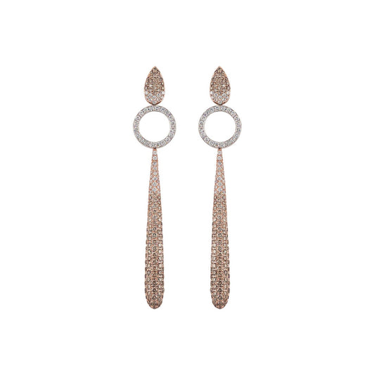 Dolce Vita Ohrringe, Bicolor-Gold • Diamant von Al Coro (E2188BDR)