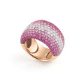 Al Coro Dolce Vita Ring (NR276PSWR) aus Bicolor-Gold mit Diamant und Saphir