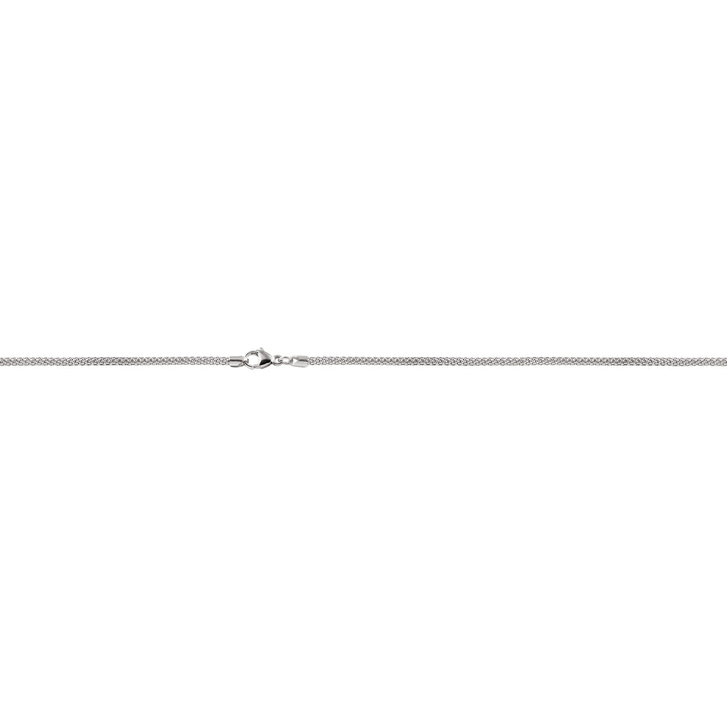 Al Coro Halskette (K01W43) aus Weißgold