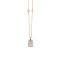 Al Coro La Piazza Anhänger mit Halskette (NC3038R) aus Bicolor-Gold mit Diamant