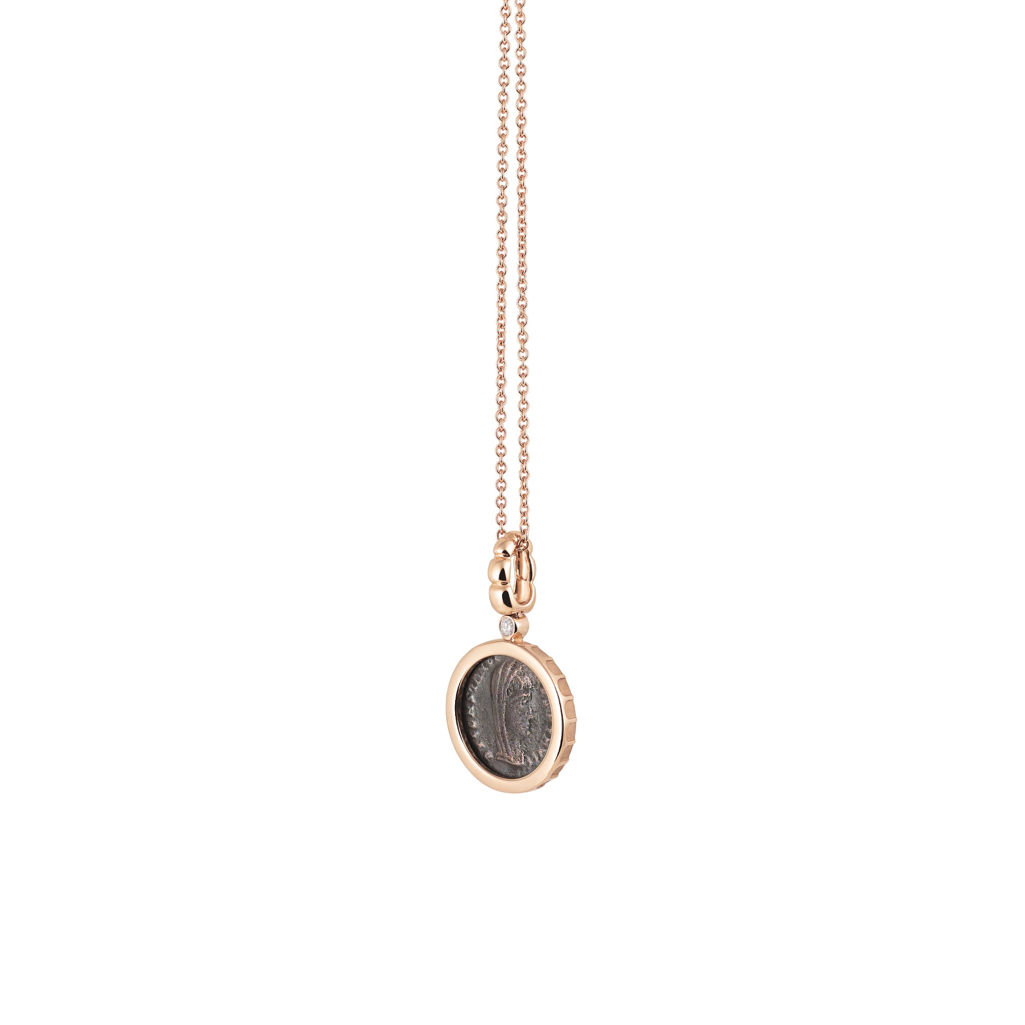 Al Coro La Piazza Anhänger (NP1482R) aus Roségold mit Diamant