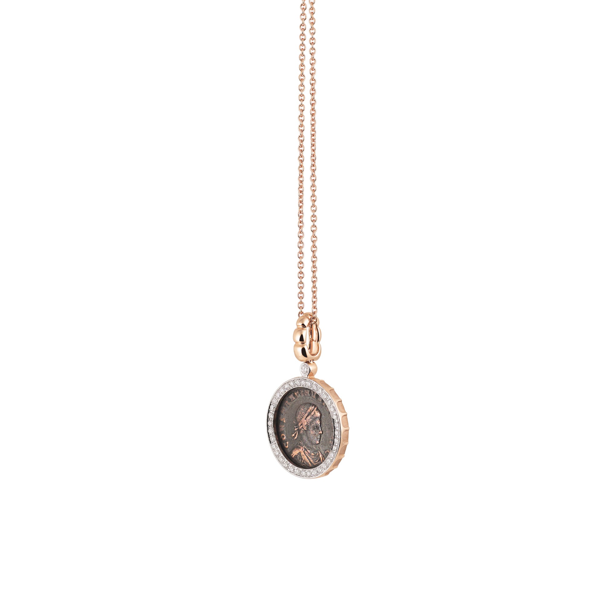 Al Coro La Piazza Anhänger (NP1483R) aus Bicolor-Gold mit Diamant