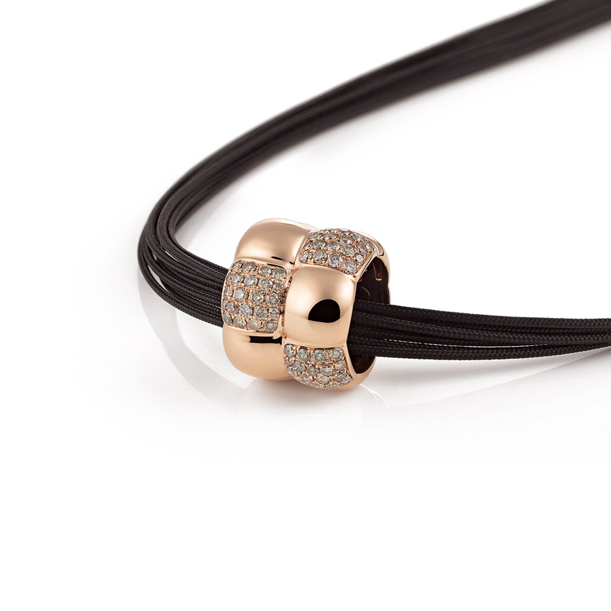 Al Coro La Piazza Anhänger (NP455BR) aus Roségold mit Diamant