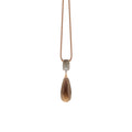 Al Coro La Piazza Anhänger (NP9159SQBWR) aus Roségold mit Diamant und Rauchquarz