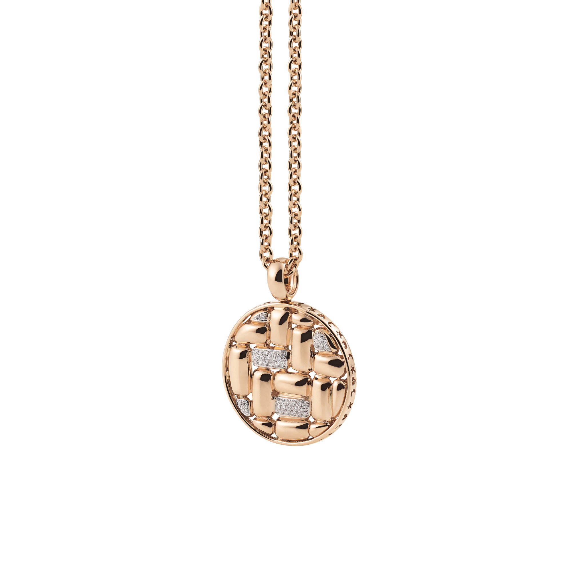 Al Coro La Piazza Anhänger (NP9721WR) aus Bicolor-Gold mit Diamant