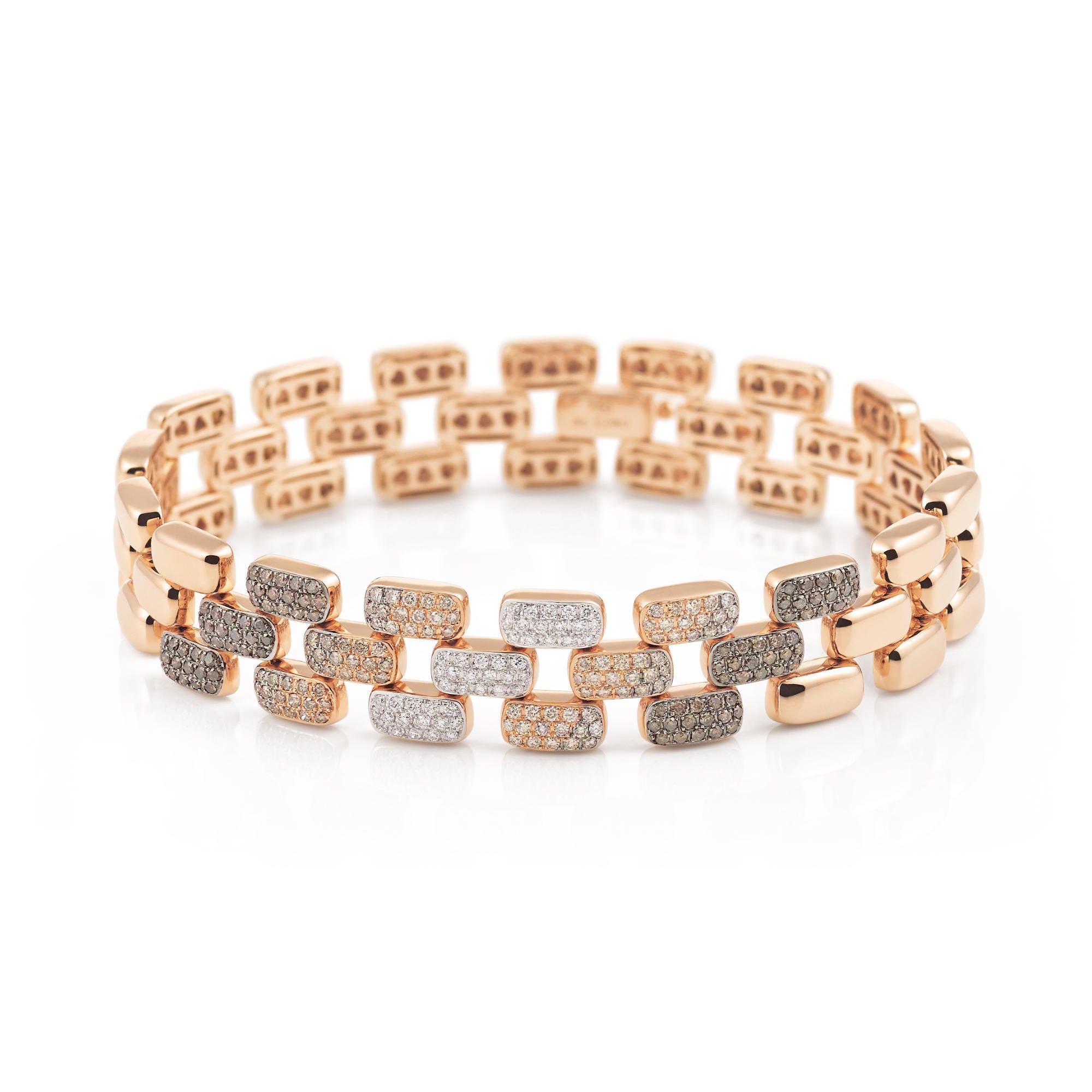 Al Coro La Piazza Armband (NB1992BWR) aus Bicolor-Gold mit Diamant