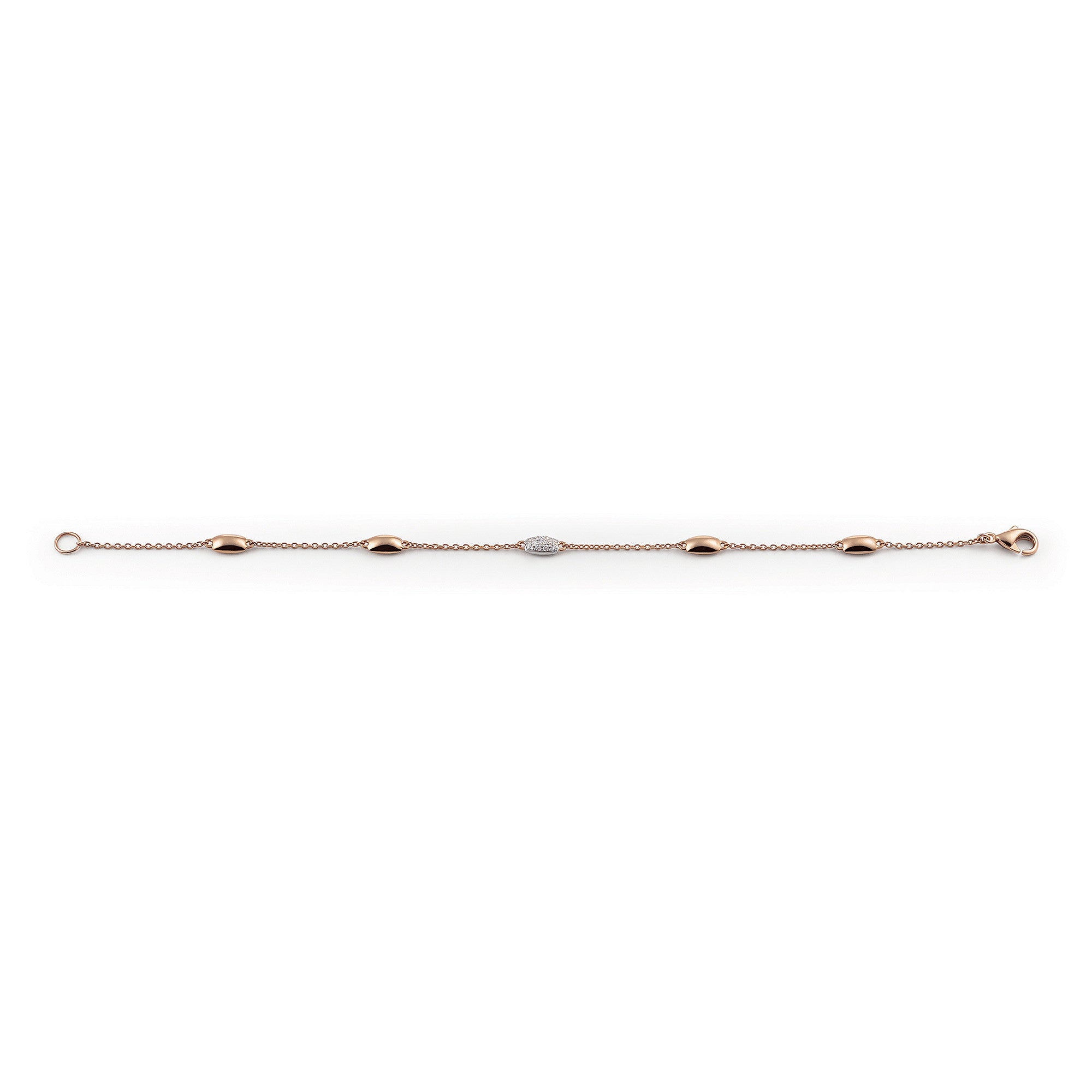 Al Coro La Piazza Armband (NB314WR) aus Roségold mit Diamant