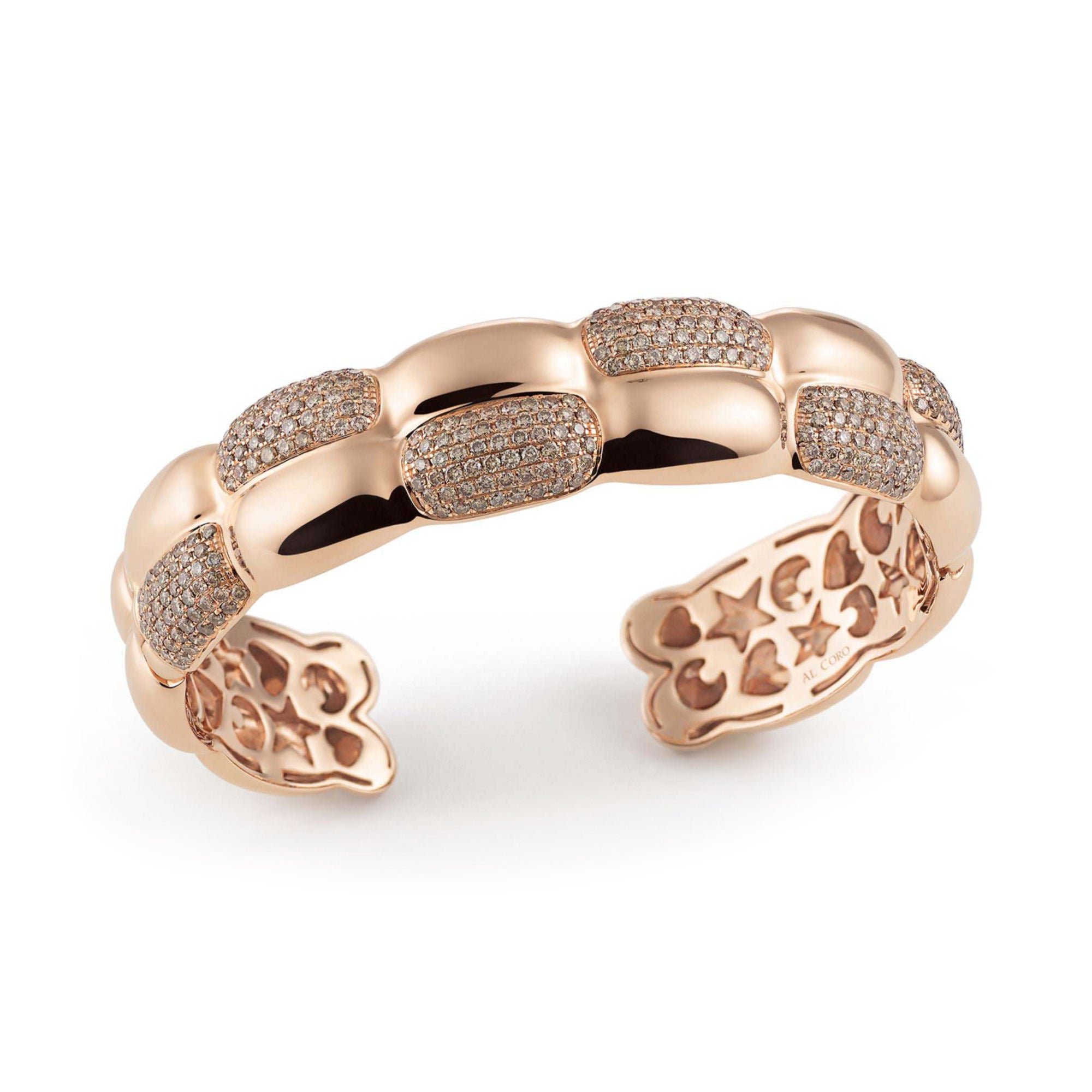 Al Coro La Piazza Armreif (NB581R) aus Roségold mit Diamant