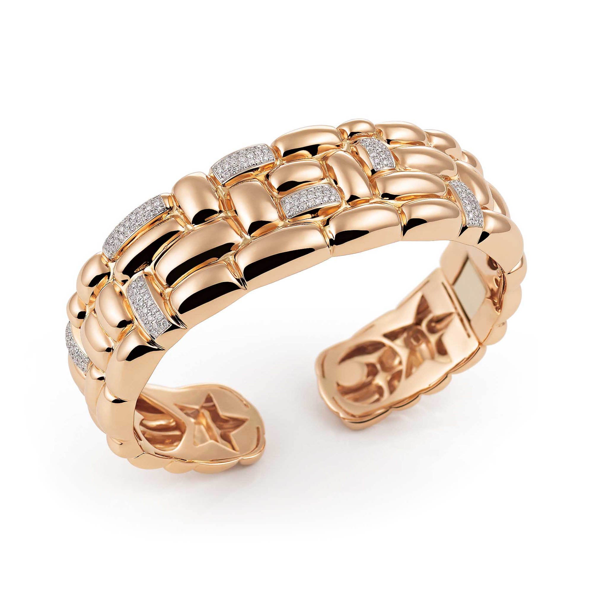 Al Coro La Piazza Armreif (NB9258R) aus Roségold mit Diamant