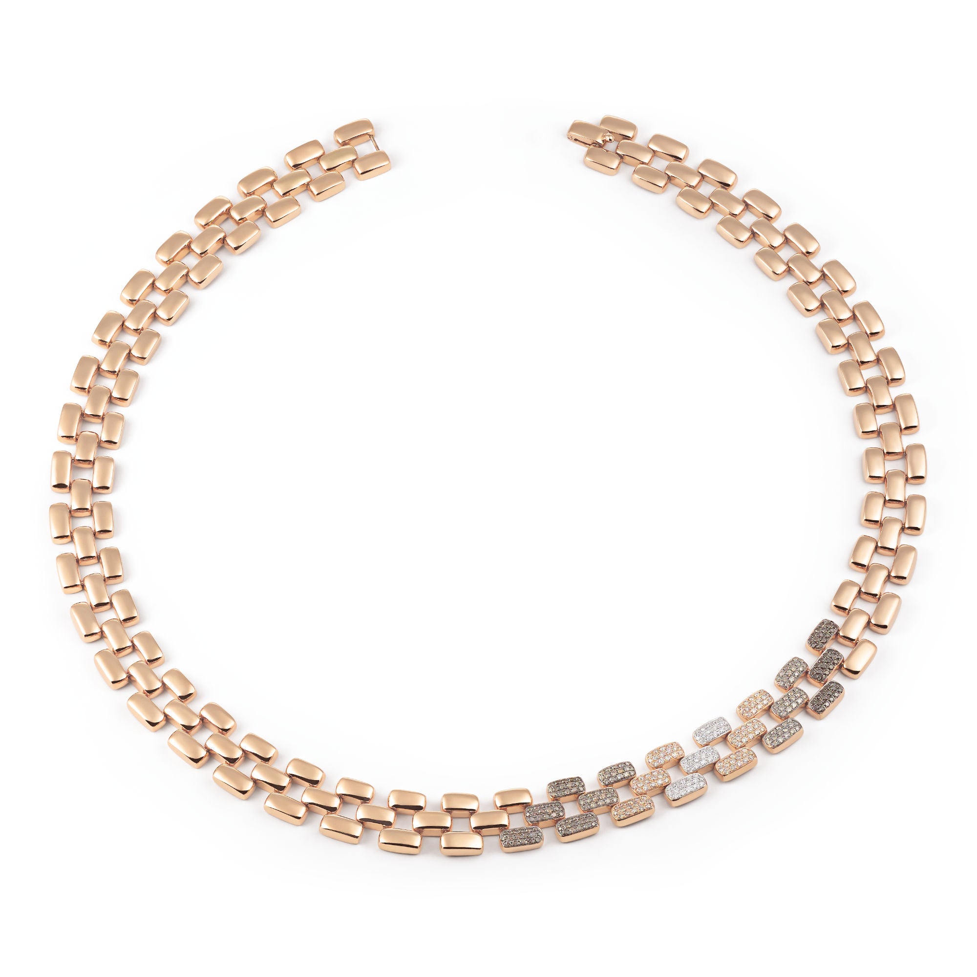 Al Coro La Piazza Collier (NC1610BWR) aus Roségold mit Diamant