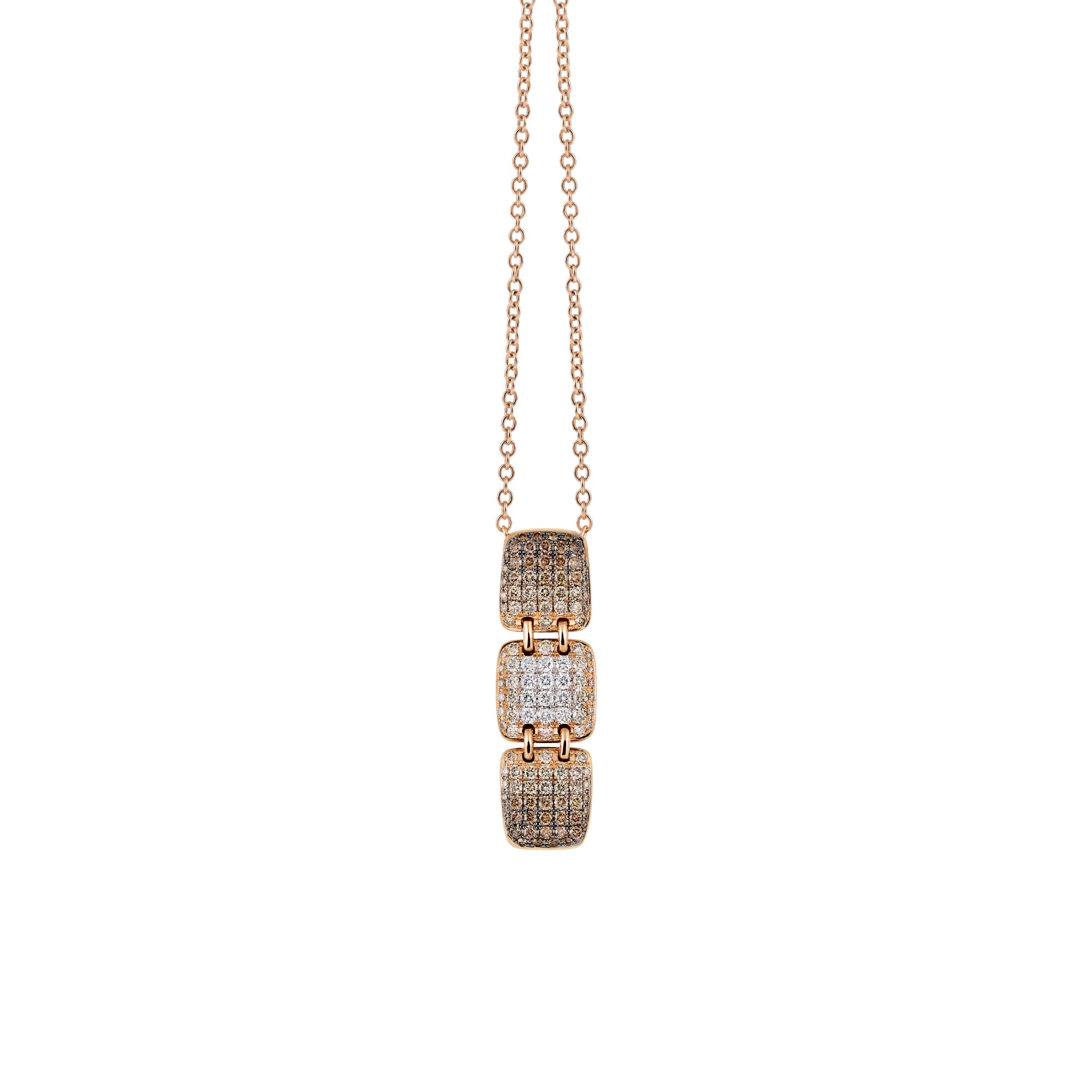 Al Coro La Piazza Collier (NC2941BD) aus Roségold mit Diamant