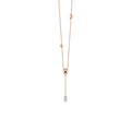 Al Coro La Piazza Collier (NC307WR) aus Roségold mit Diamant