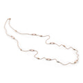Al Coro La Piazza Collier (NC327PCR) aus Roségold mit Diamant und Chalcedon