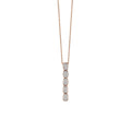 Al Coro La Piazza Collier (NC561WR) aus Roségold mit Diamant