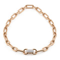 Al Coro La Piazza Halskette (AN994R) aus Bicolor-Gold mit Diamant