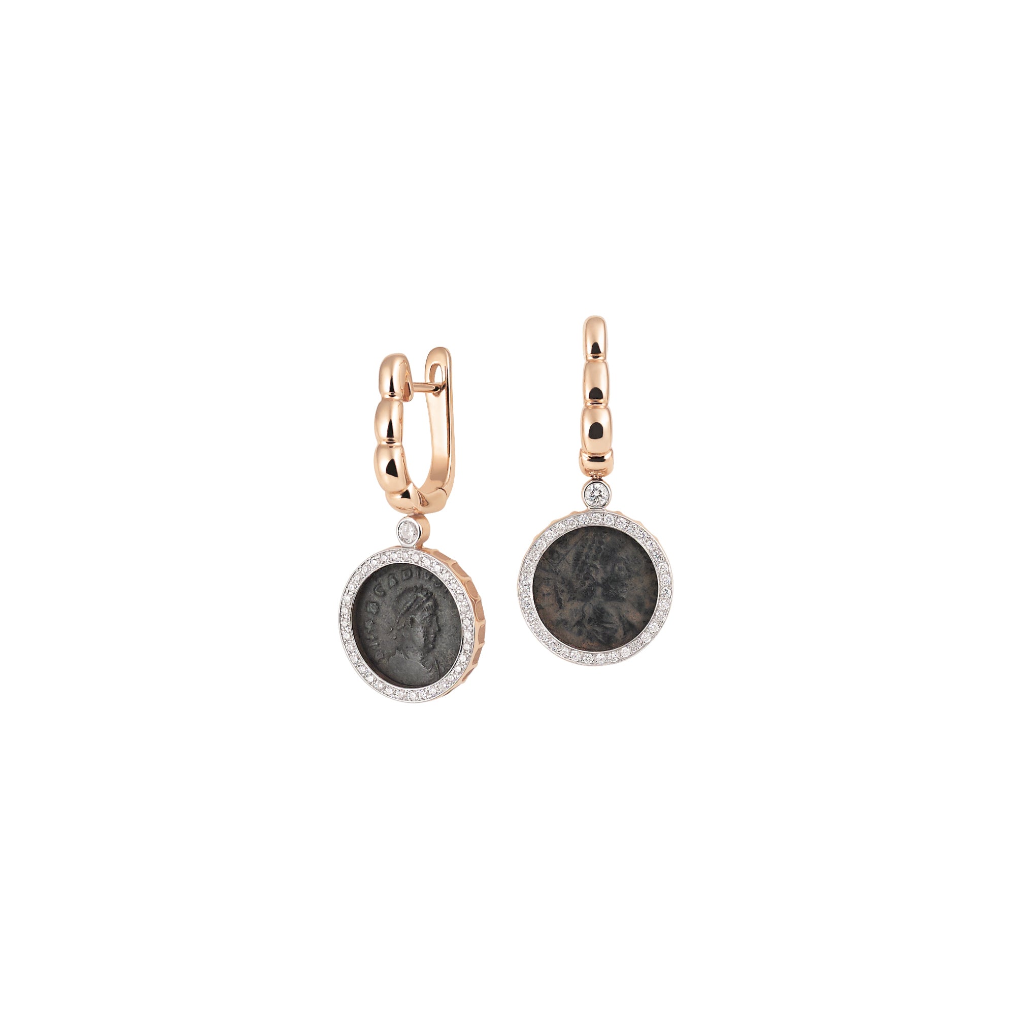 Al Coro La Piazza Ohrhänger (NE1489R) aus Bicolor-Gold mit Diamant