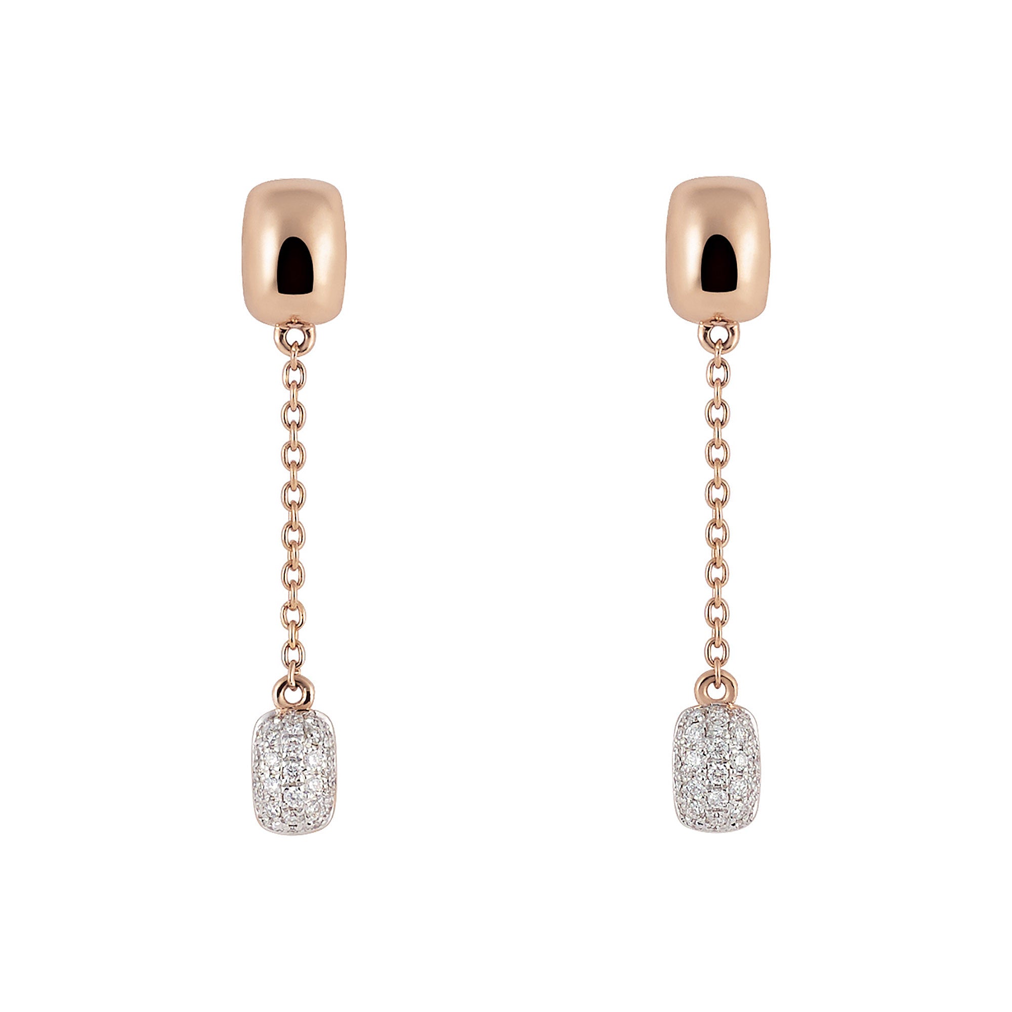 Al Coro La Piazza Ohrhänger (NE308WR) aus Roségold mit Diamant