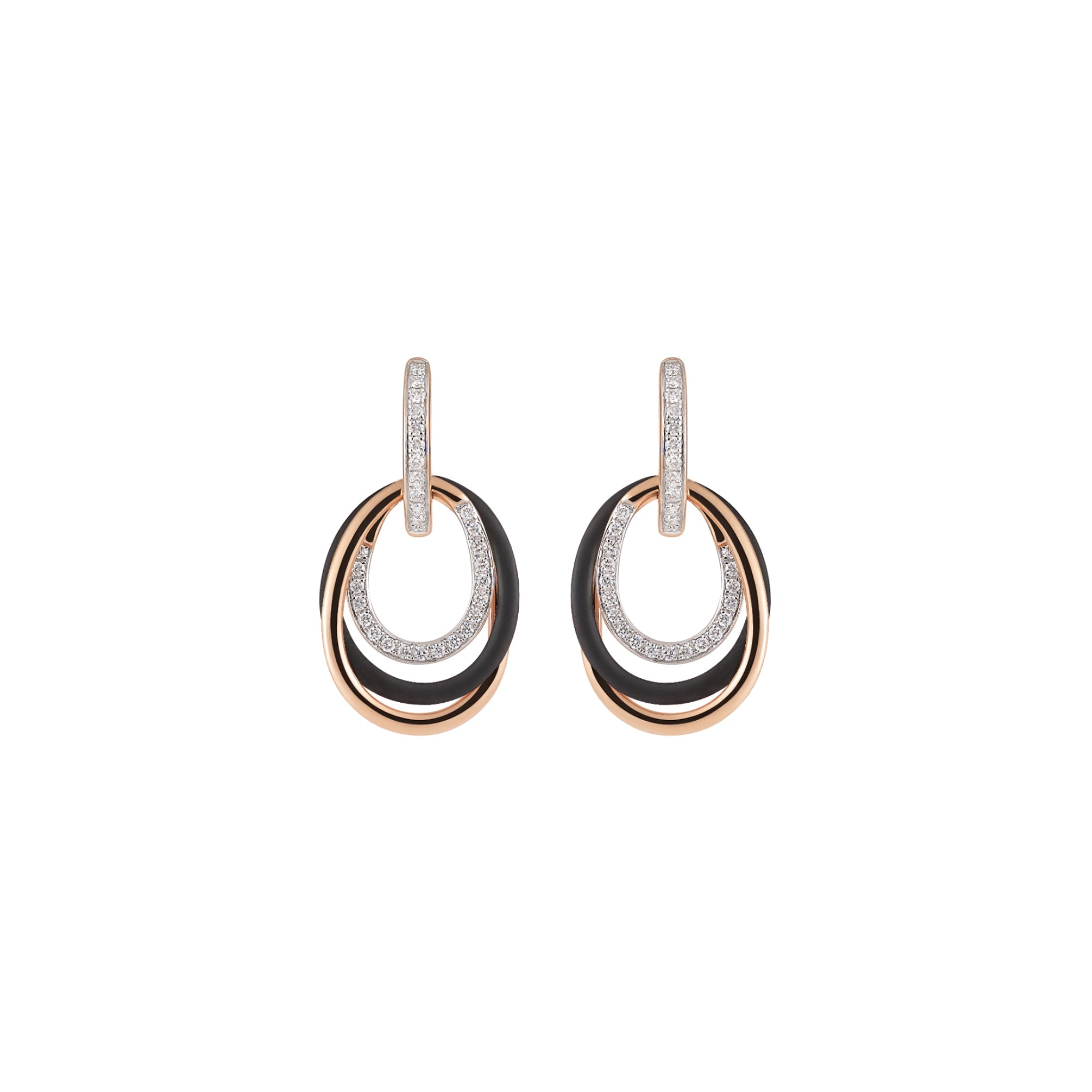 Al Coro La Piazza Ohrhänger (NE9917WR) aus Bicolor-Gold mit Diamant
