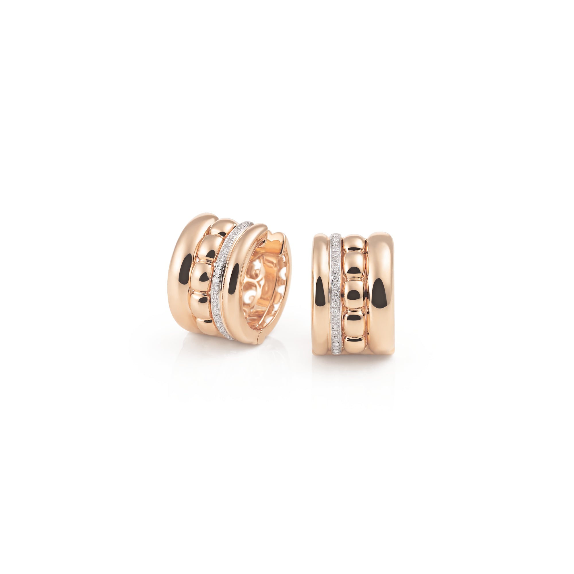 Al Coro La Piazza Ohrringe (NE1493R) aus Roségold mit Diamant