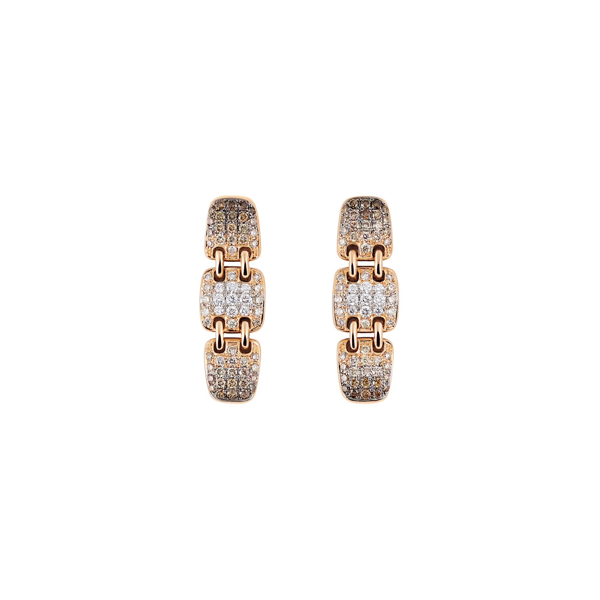 Al Coro La Piazza Ohrringe (NE2913BD) aus Roségold mit Diamant