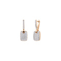 Al Coro La Piazza Ohrringe (NE3042R) aus Bicolor-Gold mit Diamant
