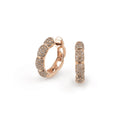 Al Coro La Piazza Ohrringe (NE305BDR) aus Roségold mit Diamant