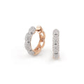Al Coro La Piazza Ohrringe (NE305WR) aus Roségold mit Diamant