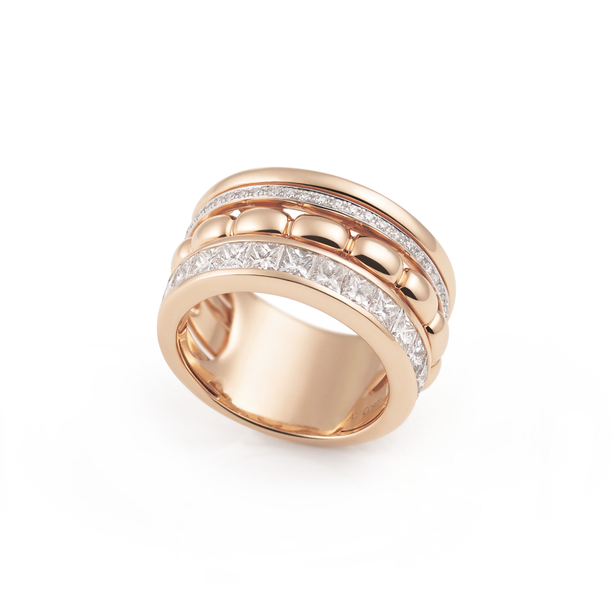 Al Coro La Piazza Ring (NR1492R) aus Roségold mit Diamant