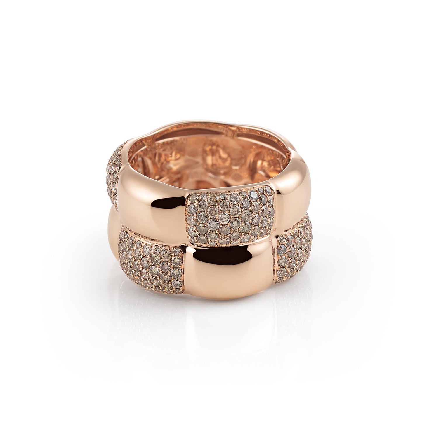 Al Coro La Piazza Ring (NR453BDR) aus Roségold mit Diamant