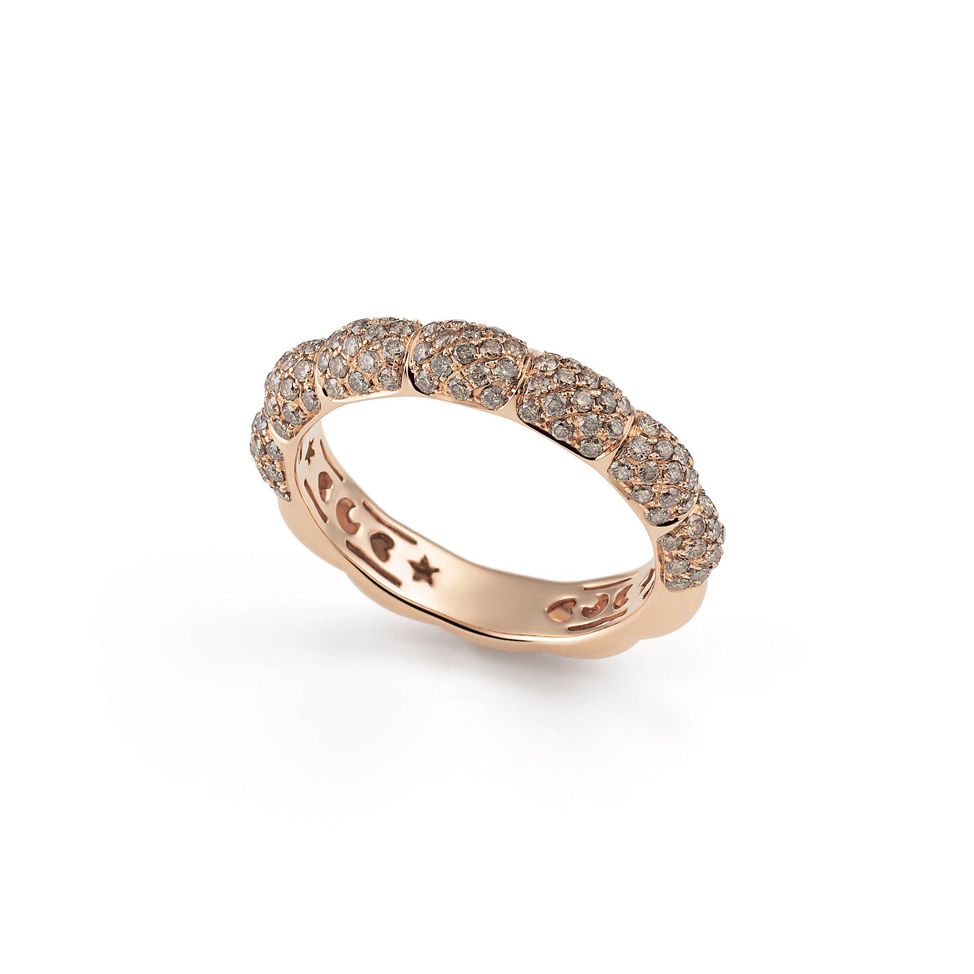 Al Coro La Piazza Ring (NR559BDR) aus Roségold mit Diamant