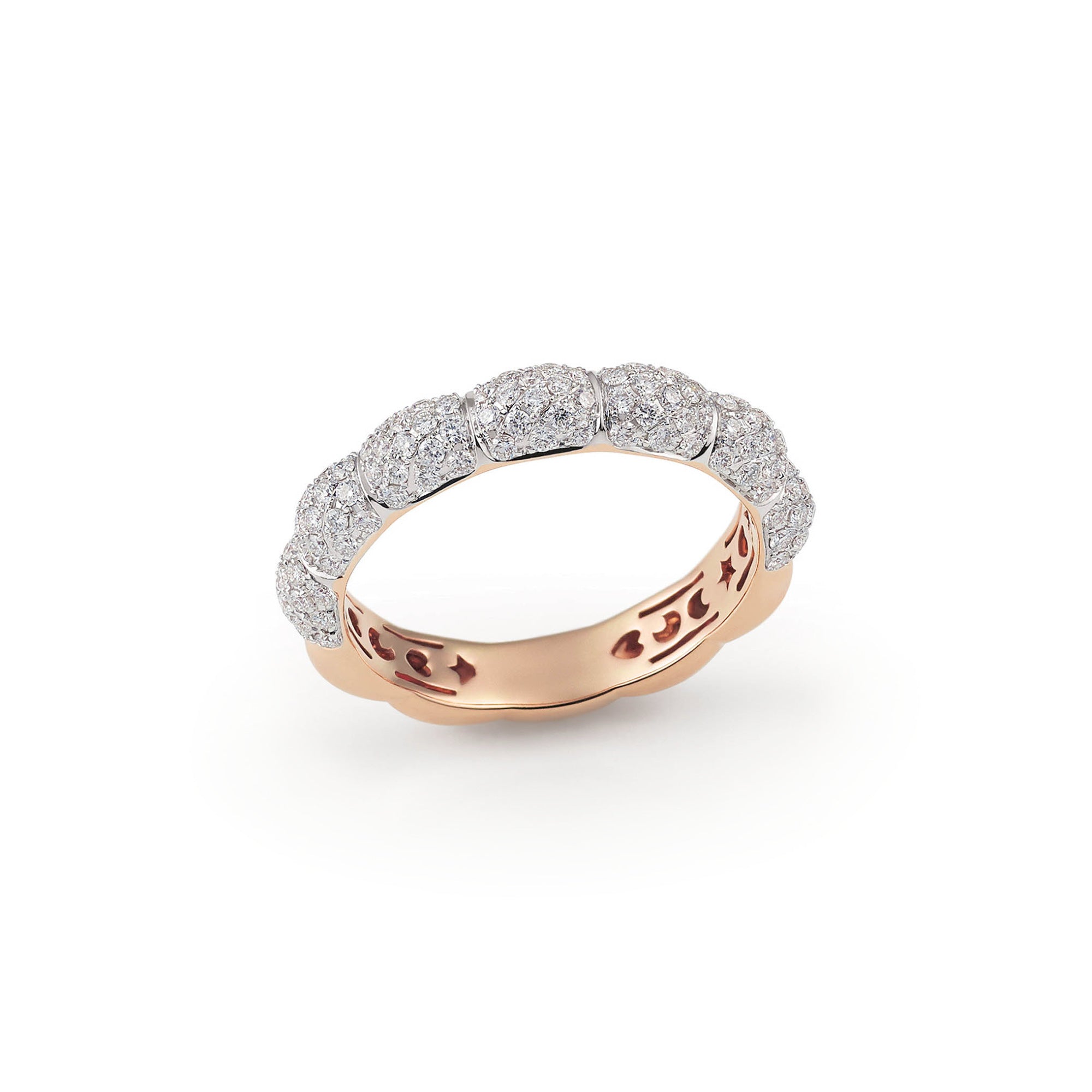 Al Coro La Piazza Ring (NR559WR) aus Roségold mit Diamant