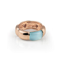 Al Coro La Piazza Ring (NR580TR) aus Roségold mit Topas