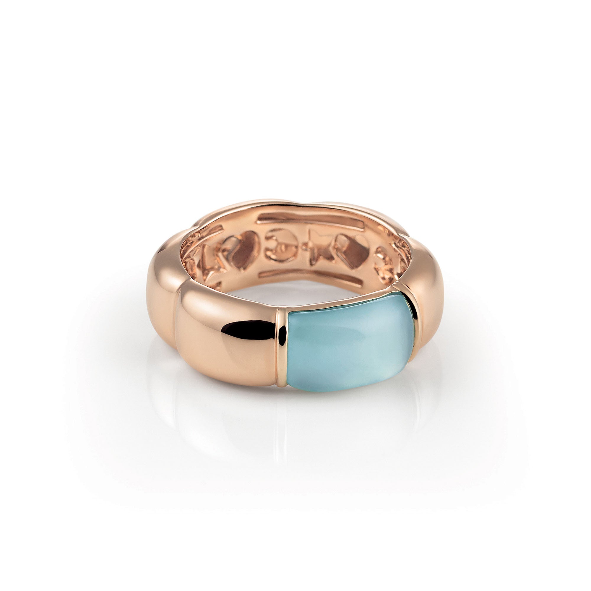 Al Coro La Piazza Ring (NR580TR) aus Roségold mit Topas