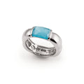 Al Coro La Piazza Ring (NR581TW) aus Weißgold mit Topas