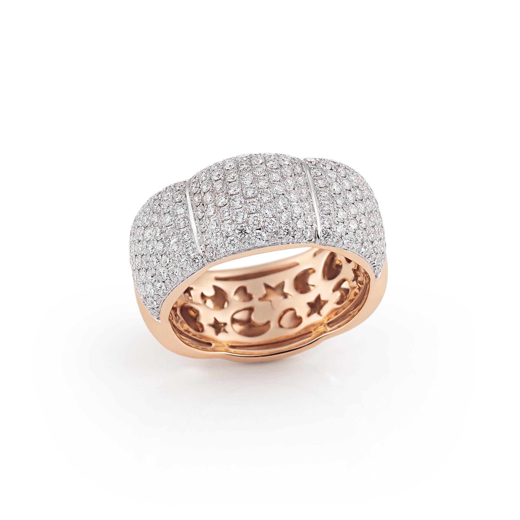 Al Coro La Piazza Ring (NR887R) aus Roségold mit Diamant