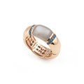 Al Coro La Piazza Ring (NRF1618GMR) aus Roségold mit Mondstein und Saphir