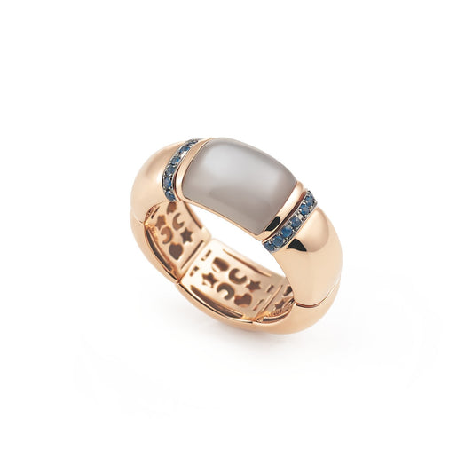 La Piazza Ring, Roségold • Mondstein • Saphir von Al Coro (NRF1618GMR)